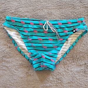 andrew christian swim brief, blue (m)